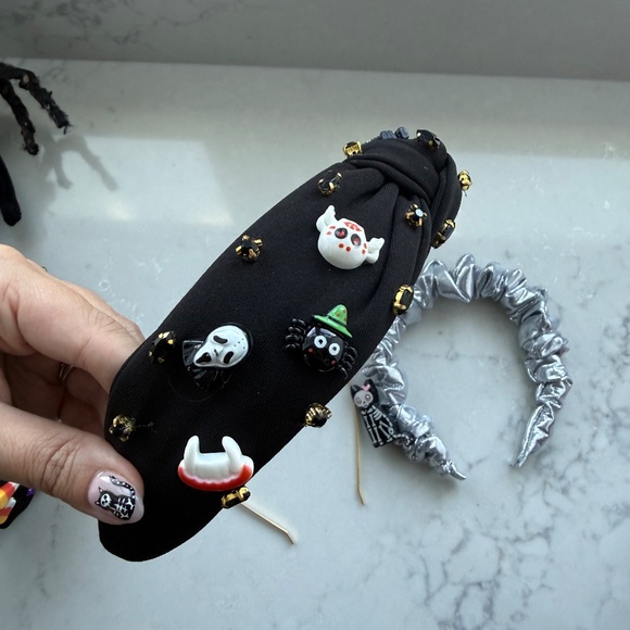 Set 10 HALLOWEEN Headbands Living Fully Co. Beaded Gemstone Knotted Boutique